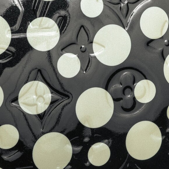 Louis Vuitton x Yayoi Kusama Lockit MM Infini Noir Monogram Vernis Dots Tote - Picture 9 of 14